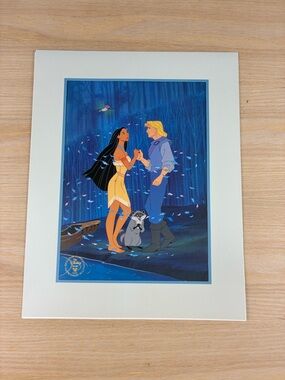 Vintage 1995 Disney Pocahontas Commemorative Lithograph